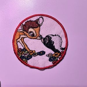 Bambi and flower Disney iron on patch